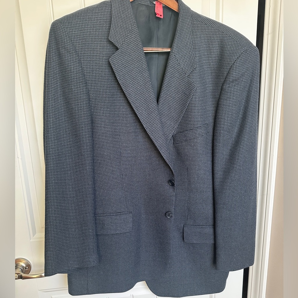RBM Collection Navy Houndstooth Jacket